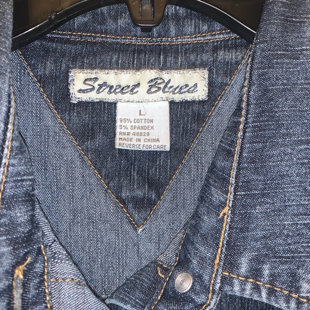 Denim Button-Down Dress - Picture 4 of 7